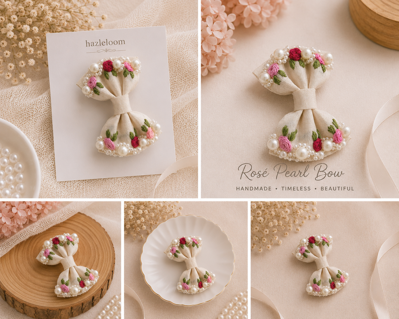 Rose Pearl Bow