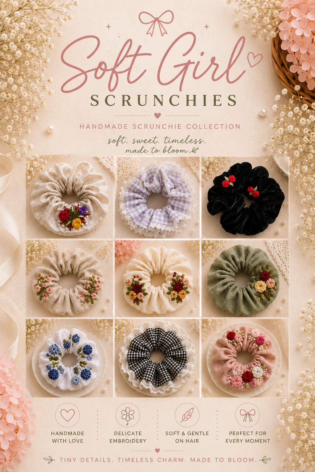 Soft Girl Scrunchies