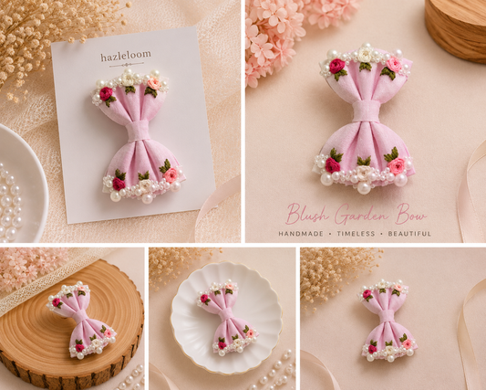 Blush Garden Pearl Bow