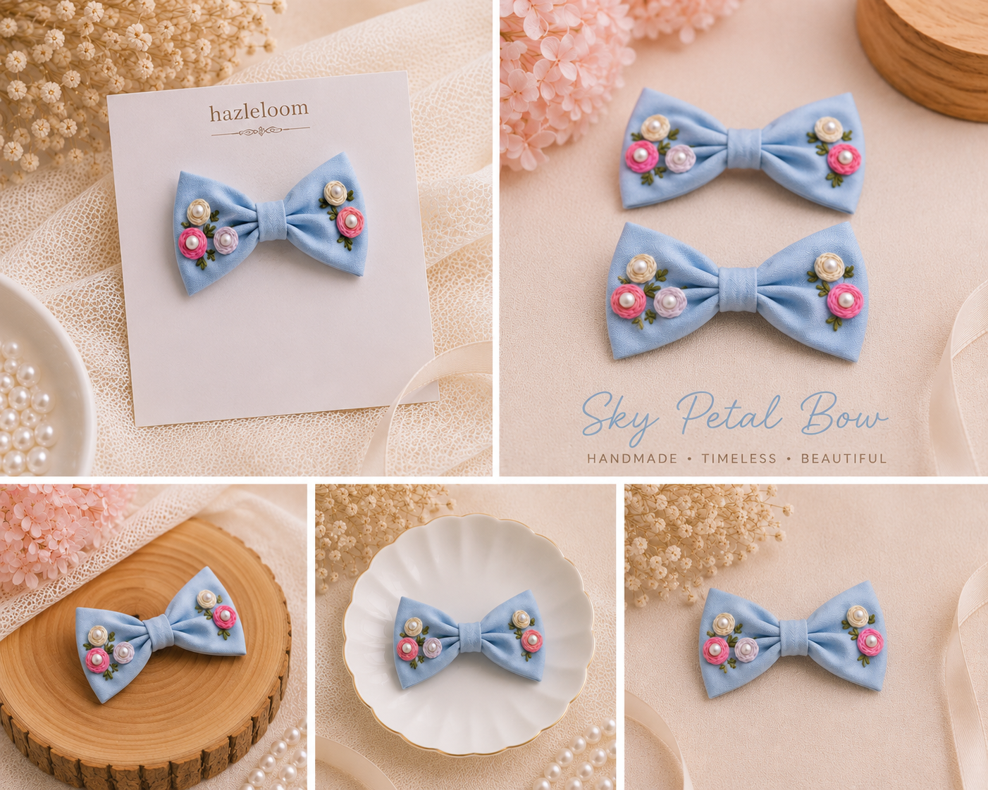 Sky Petal Bow