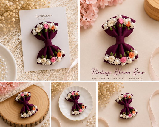 Vintage bloom bow